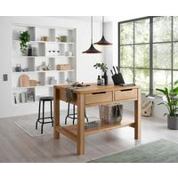 Kücheninsel Ponza I 122 o. Geräte Eiche - Eichefarben, Basics, Holz (120/91/90cm) - P & B