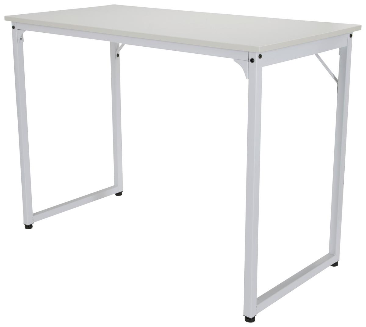 Pisalna Miza Workspace I, Bela - bela, Basics, kovina/leseni material (120/50/74cm) - MID.YOU