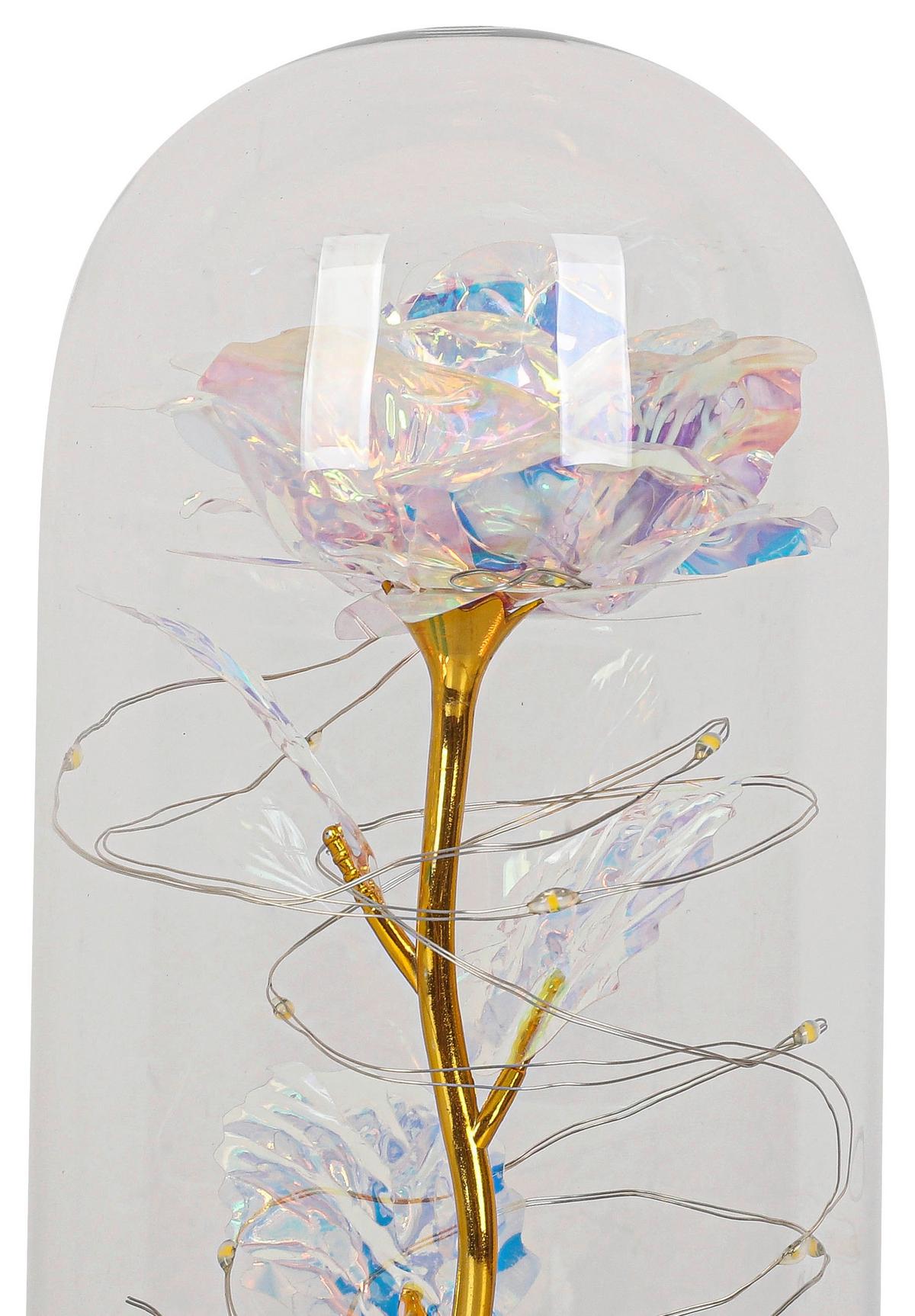 LED-Dekoleuchte Flowi Schwarz/Transparent - Transparent/Schwarz, Modern, Kunststoff (11/21cm) - Mömax