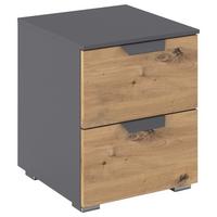Noćni Ormarić Karpo - siva/hrast Artisan, Moderno, drvni materijal/metal (40/49/42cm) - Premium Living