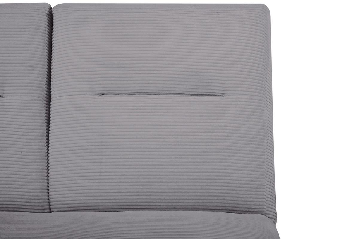 Zofa Luna, Siva, Funkcija Ležišča - siva, Design, tekstil (159/88/160cm) - Livetastic