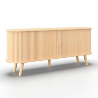 Sideboard Ennio Eichefarben Echtholz/MDF - Eichefarben, MODERN, Holz/Holzwerkstoff (160/80/40cm) - Bessagi Home