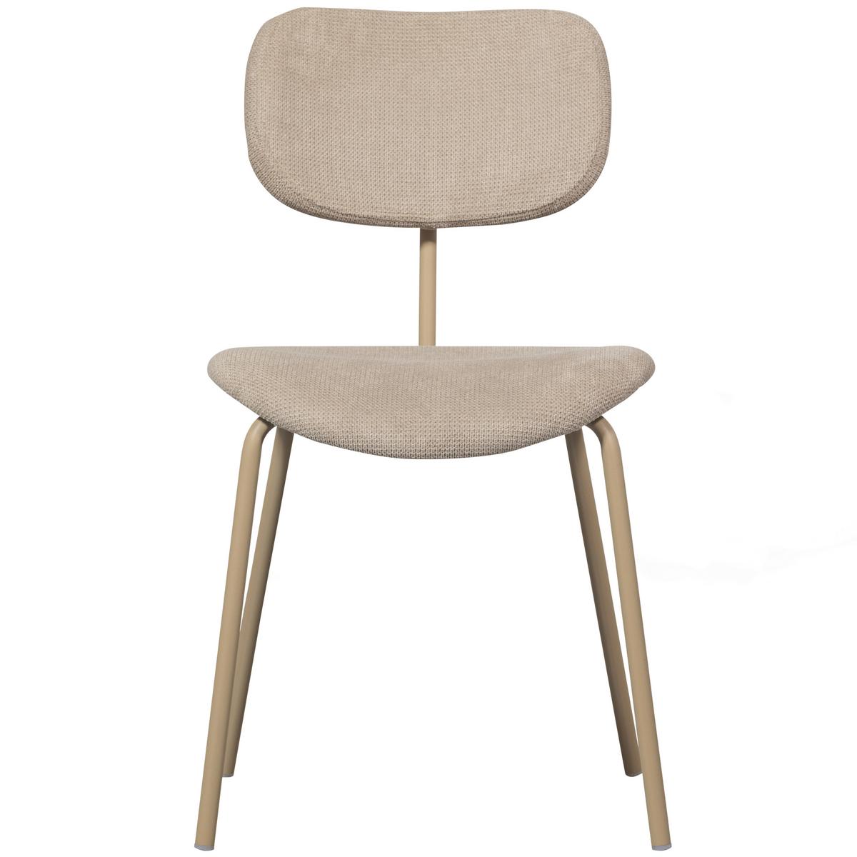 STUHL-SET Link Sandfarben B: 54cm - Sandfarben, MODERN, Textil/Metall (54/78/45cm) - Livetastic