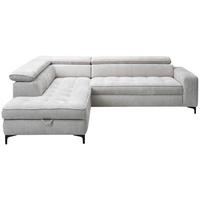 Kutna Garnitura Talia - svijetlo siva/crna, Basics, tekstil/metal (203/70-90/251cm) - Modern Living