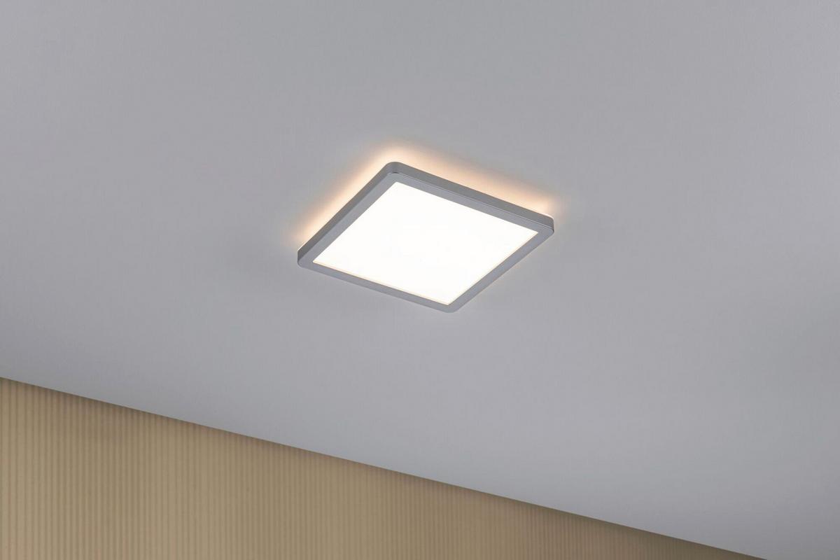 LED-Paneel Atria Shine in Chromfarben max. 11,2 Watt - Chromfarben, Basics, Kunststoff (19/19/2,8cm) - Paulmann