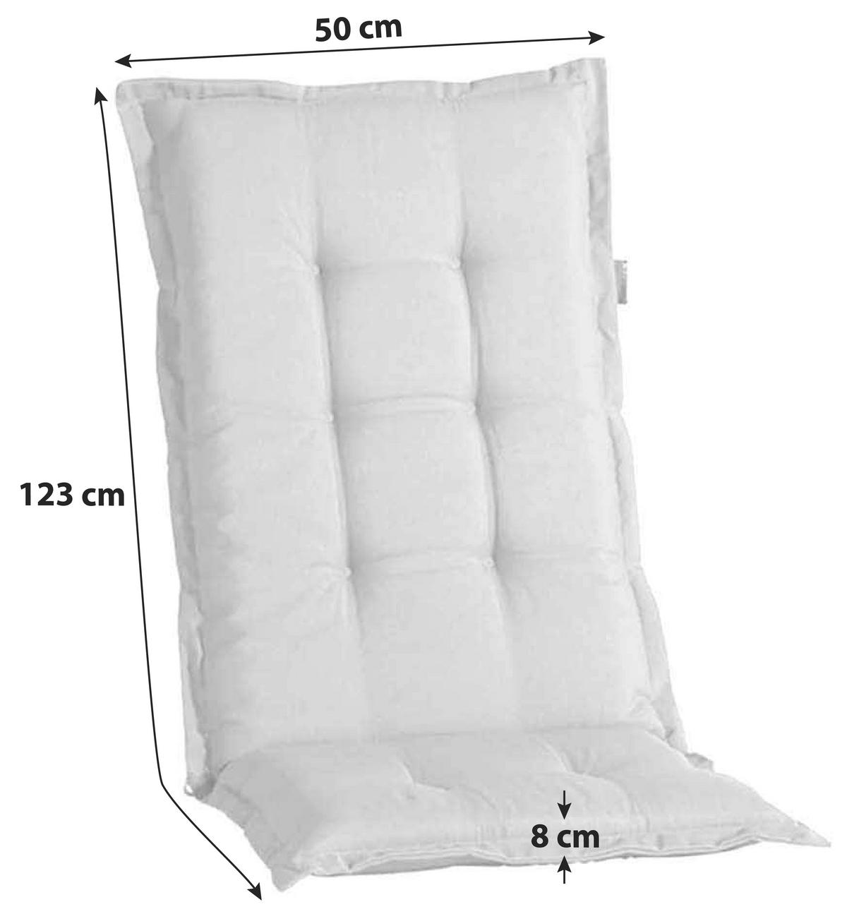 Sesselauflagen-Set Pana 4-tlg. Hochlehner Taupe - Taupe, KONVENTIONELL, Textil (50/8/123cm) - Ambia Garden