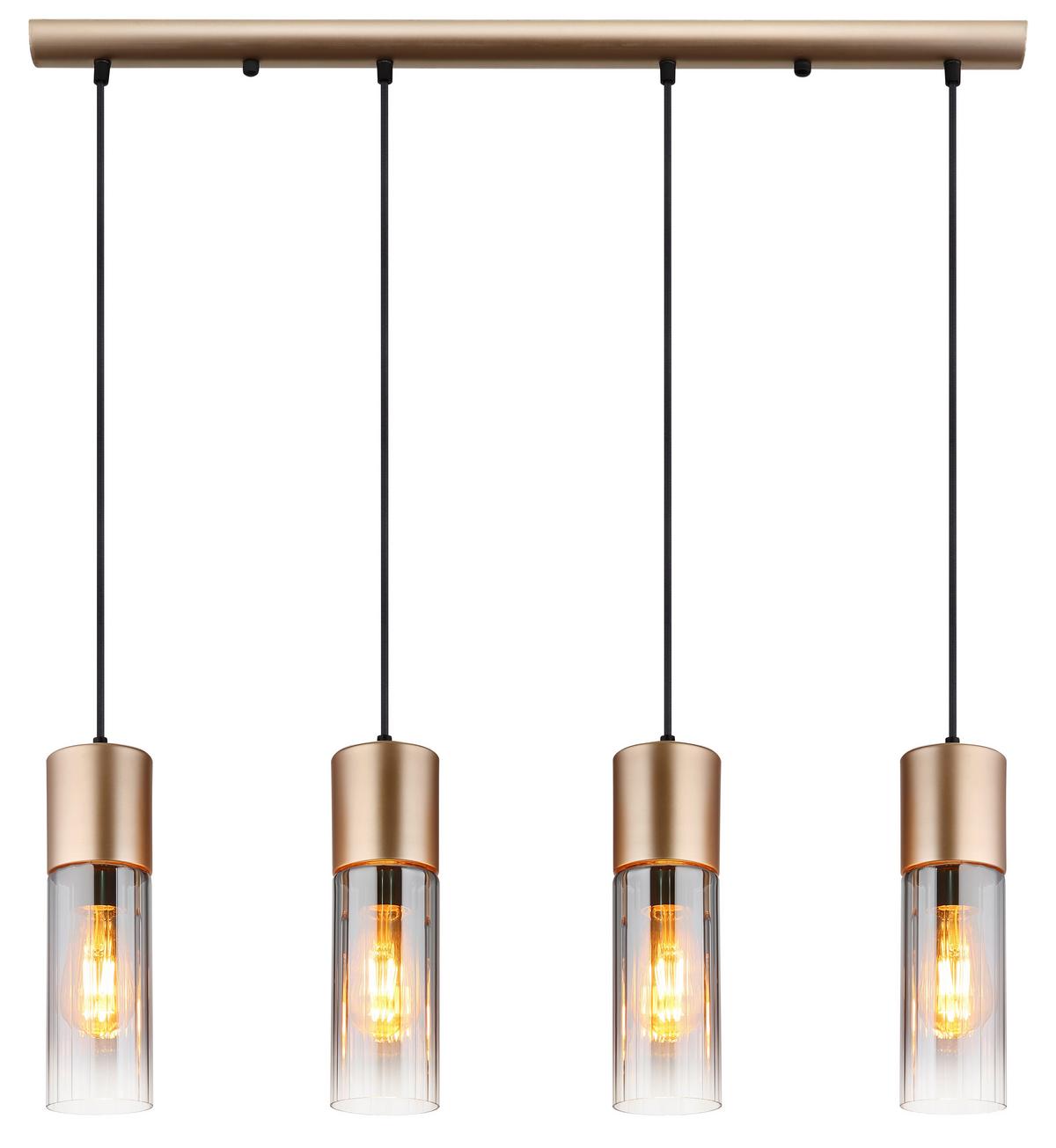 Viseća Svjetiljka Annika - siva/cappuccino, Design, staklo/metal (80/9/156cm) - Globo