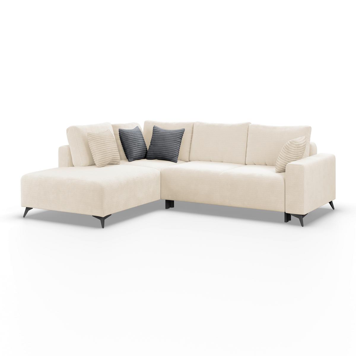 Canapea modulara VIKTOR - crem, Modern, textil (212/270cm) - Modern Living