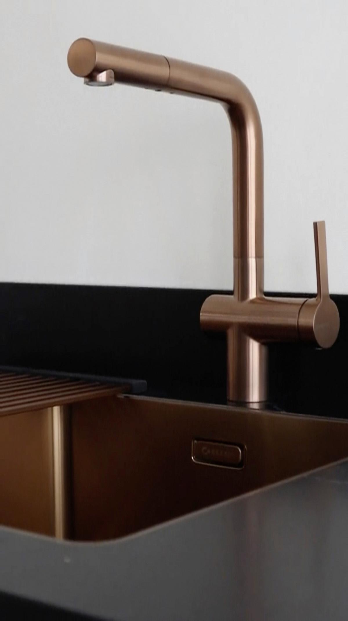 Küchenarmatur 113520781 Kupferfarben - Kupferfarben, MODERN, Metall (31,1cm)