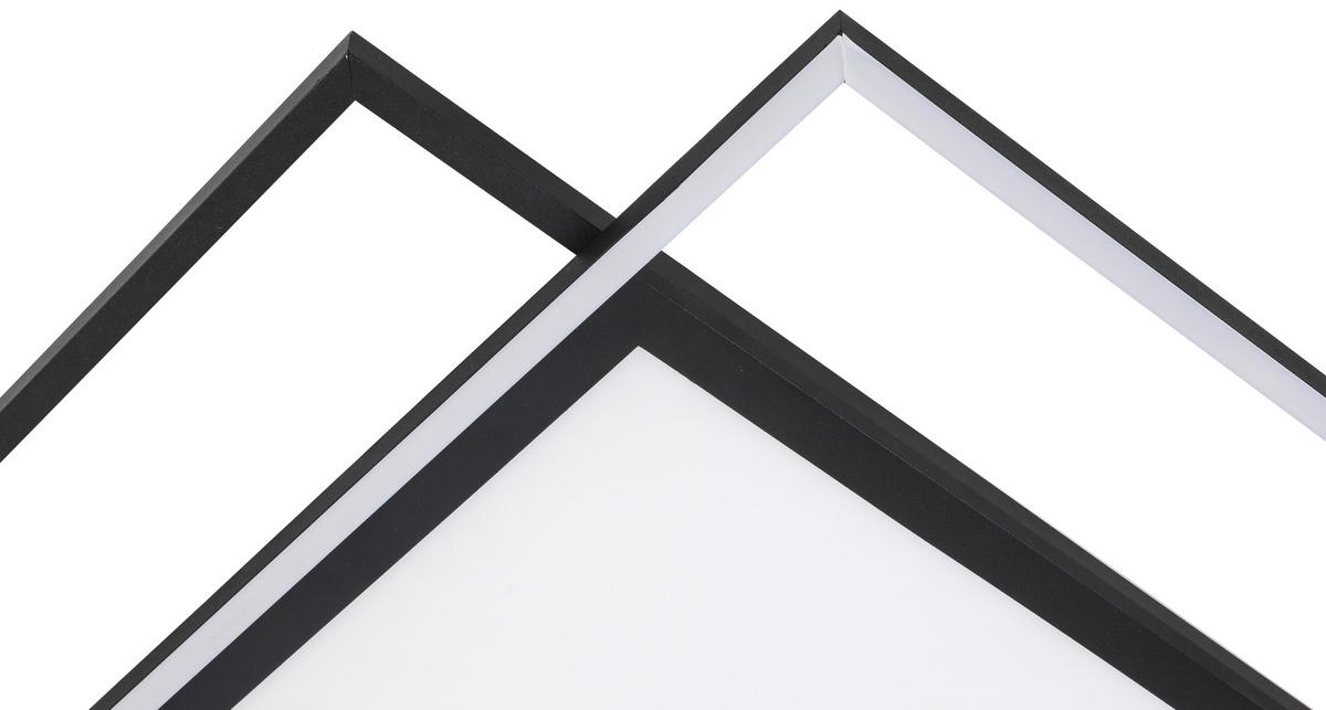 PANEL LED CONNY - czarny, Trend, tworzywo sztuczne/metal (80,8/52,8/6cm) - Novel