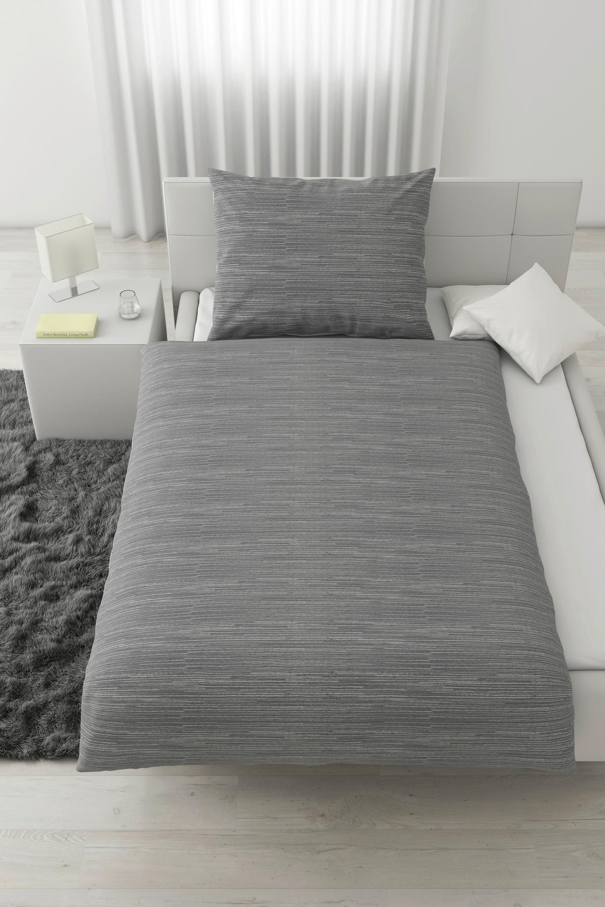 Kétoldalas Ágyneműhuzat Matthias - világosszürke/szürke, Modern, textil (140/200cm) - Modern Living