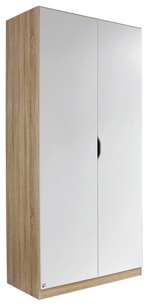 Ormar S Klasičnim Vratima Freising - bijela/boje hrasta, Moderno, drvni materijal (91/197/54cm) - Modern Living