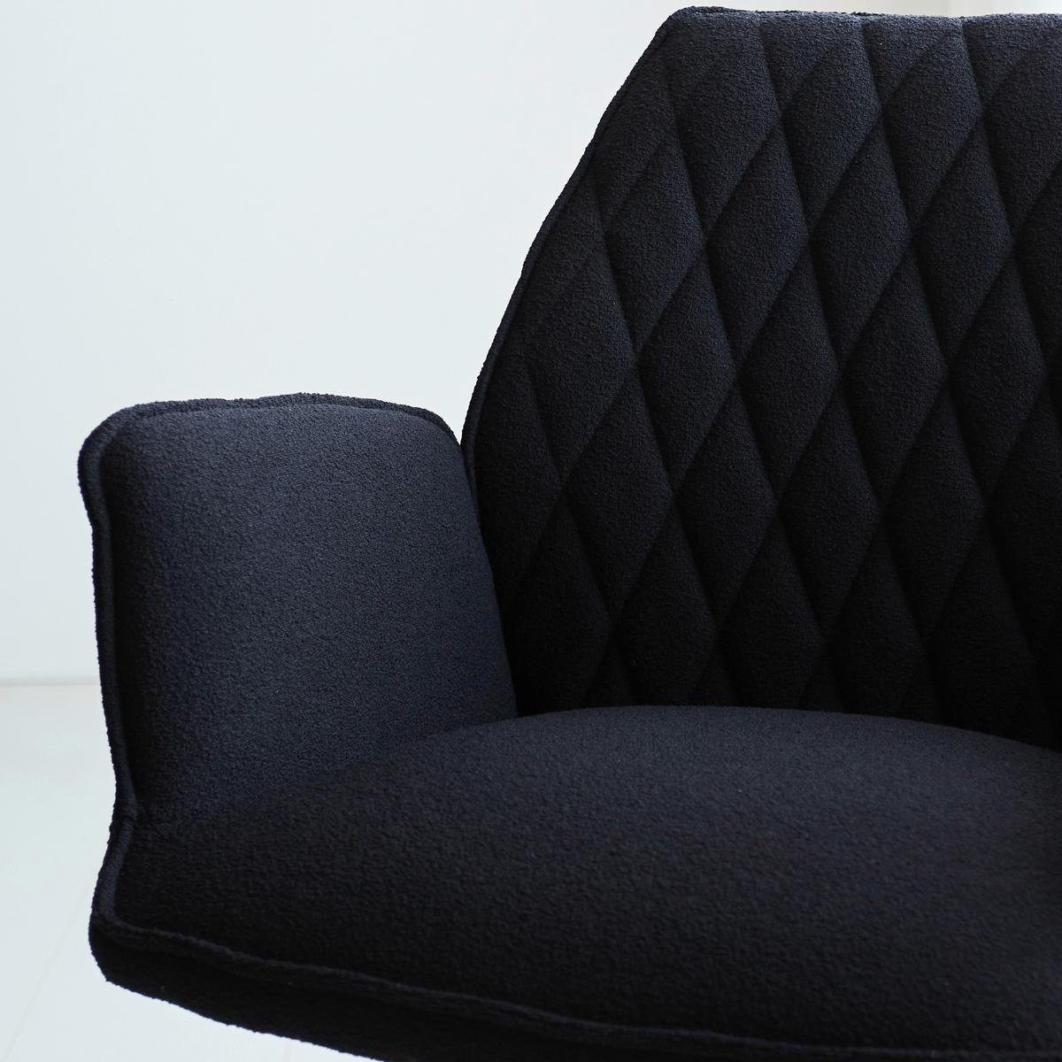Armlehnstuhl-Set Reims ca. 56x97 cm 2er Set Schwarz - Schwarz, Design, Textil/Metall (56/97/52,5cm) - MID.YOU
