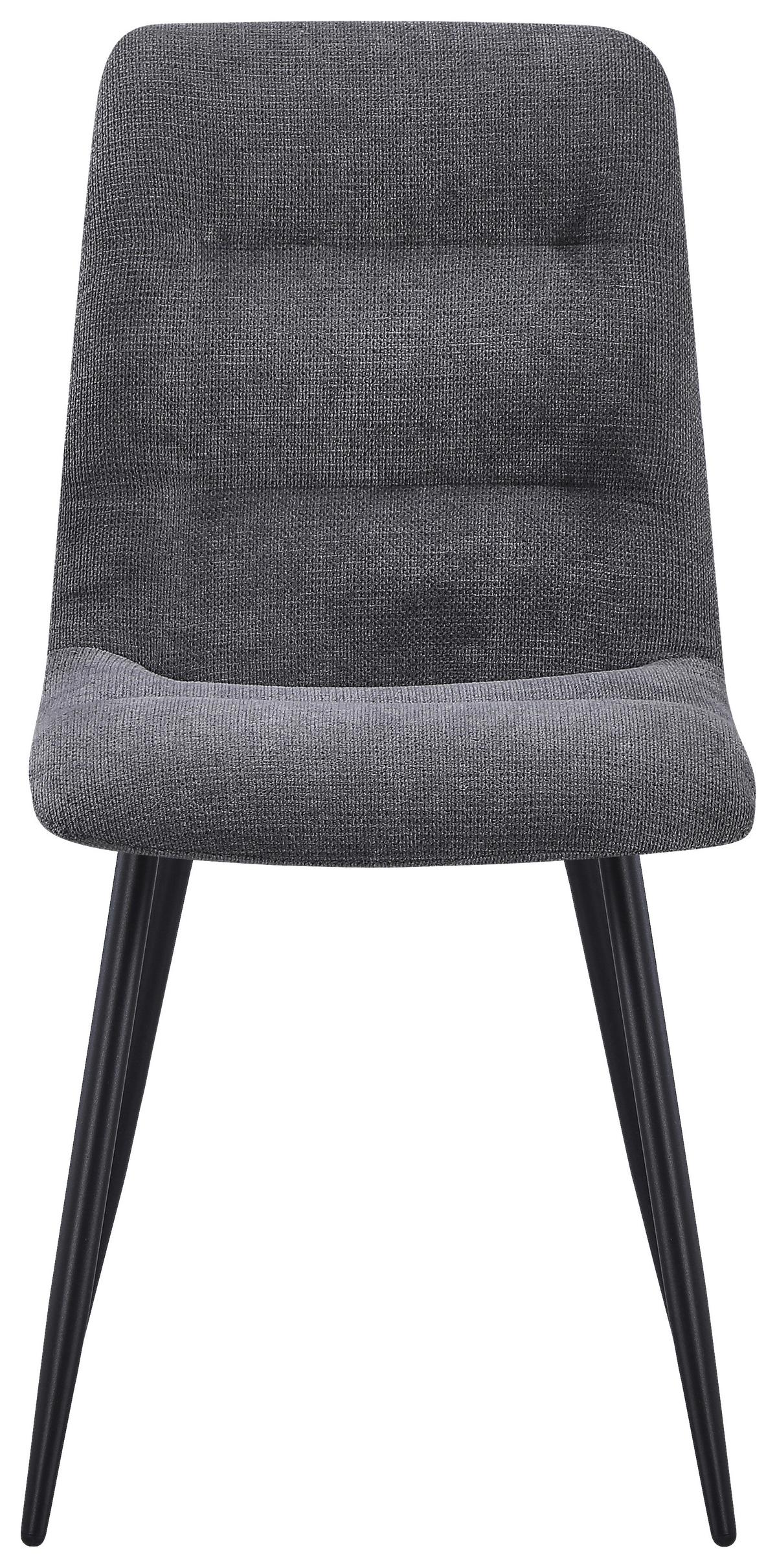 Scaun TINA - negru/gri, Modern, metal/textil (45/86/58cm) - Based