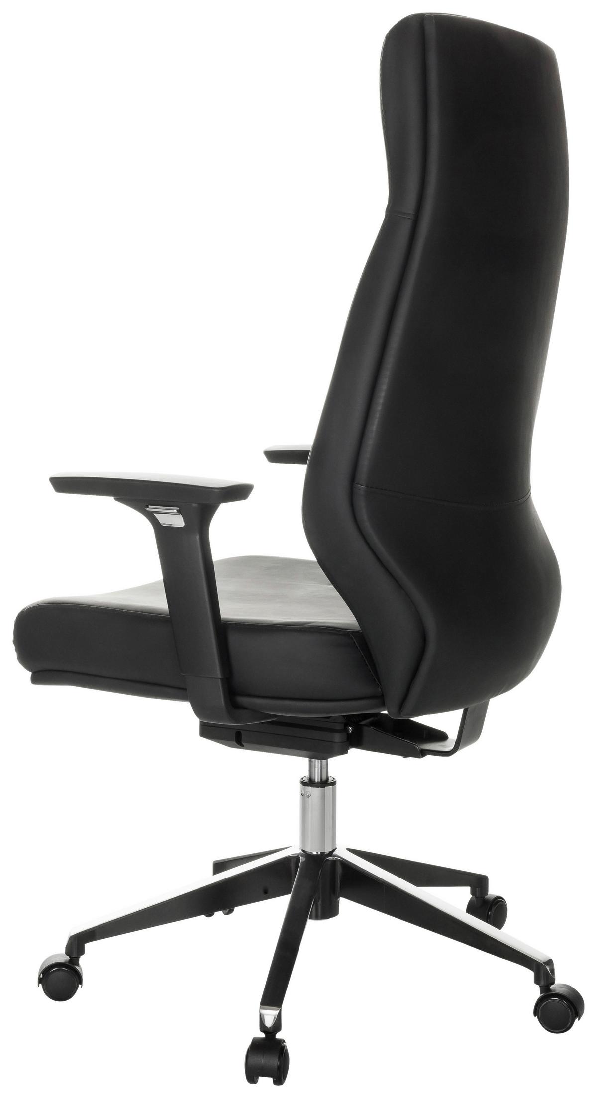 Chefsessel Vitoro ECO Schwarz - Schwarz, Basics, Leder/Kunststoff (68/123-130/68cm) - MID.YOU