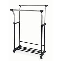 Mobilno Stojalo Za Obleke Swing 2, Črna, Krom - barve kroma/črna, Moderno, kovina/umetna masa (83/104-167/58cm)