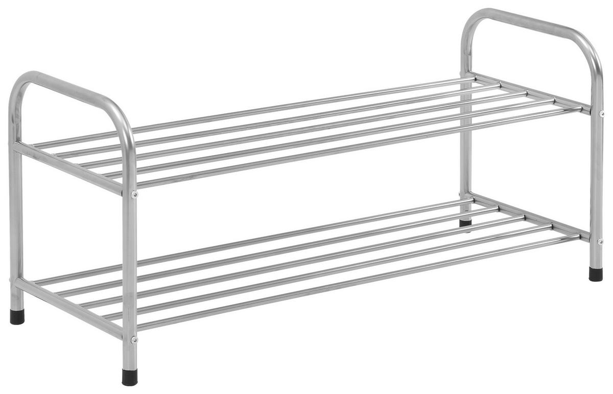 Regal Za Čevlje Rogger 2, Srebrna - srebrne barve, Moderno, kovina (82/38/33cm)