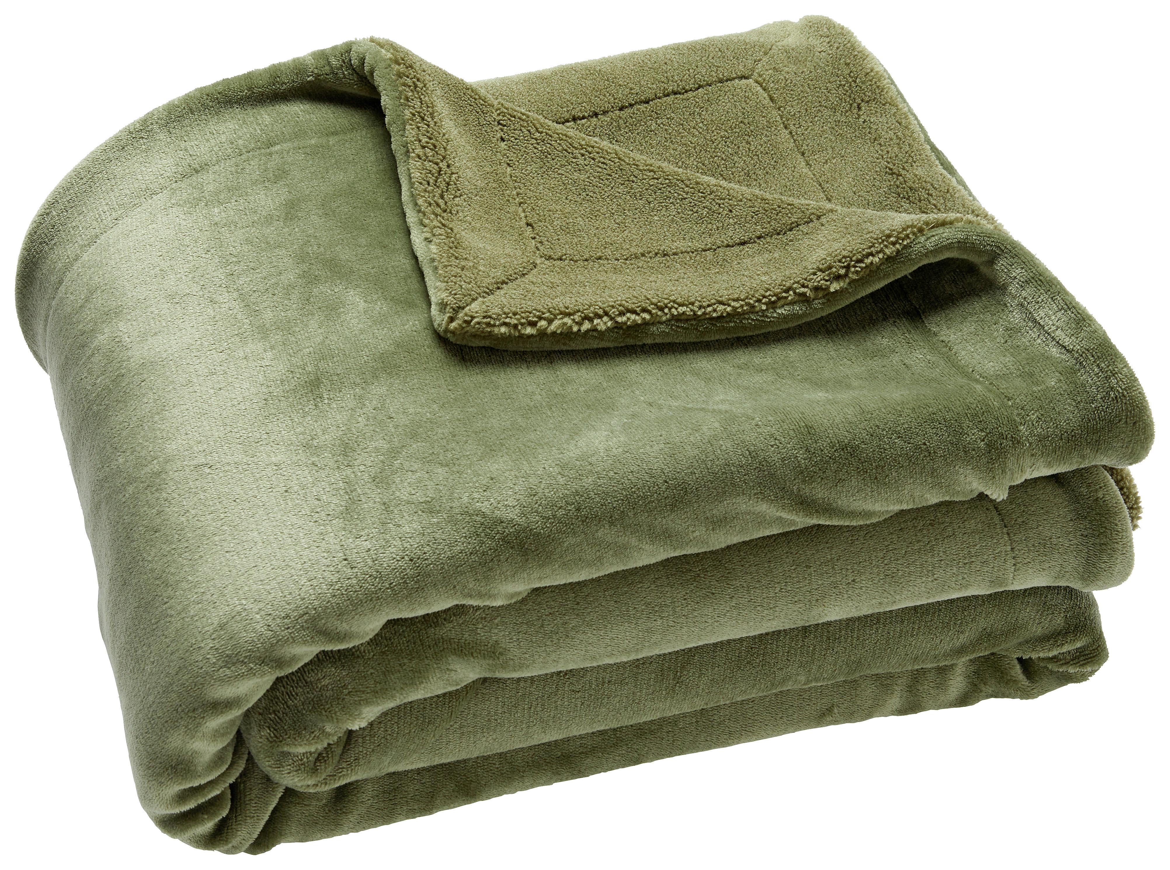 MEHKA ODEJA FAKE SHEEP - zelena, Moderno, tekstil (150/200cm) - Modern Living