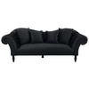 Trosjed Cupido - crna/antracit, Design, tekstil/drvo (242/91/104cm) - Mömax