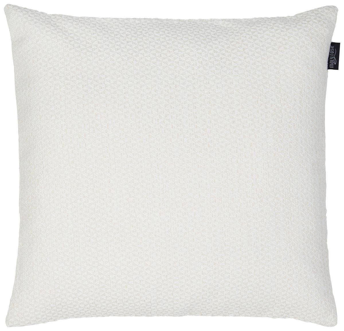 Zierkissen Willow in Weiß ca. 50x50cm - Weiß, MODERN, Textil (50/50cm) - Mary's