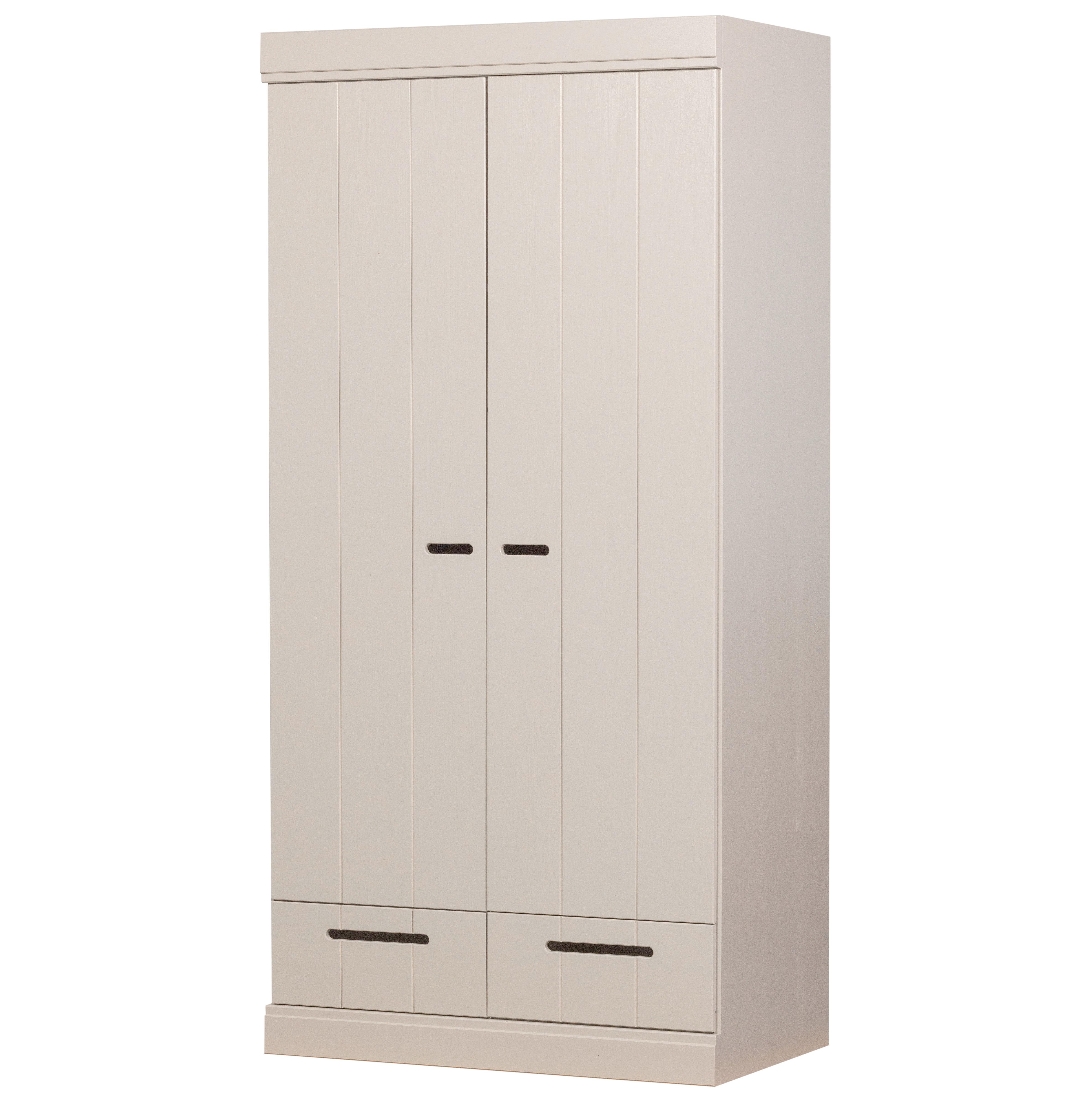 Drehtürenschrank Connect Grau - Grau, Basics, Holz (94/195/53cm) - MID.YOU