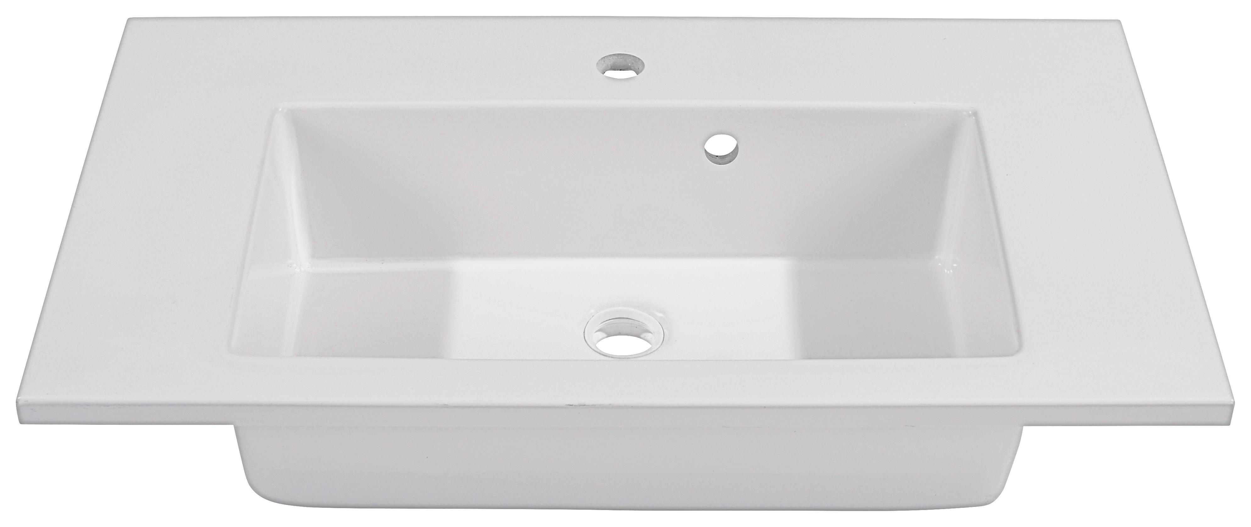 Umivaonik Denia - bijela, Moderno (75/16/46cm)