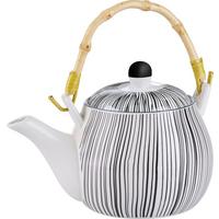 Teáskanna Shiva - fekete/fehér, Lifestyle, kerámia (18/11cm) - Modern Living