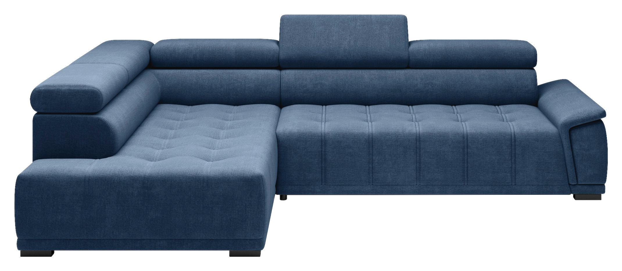 Kutna Garnitura Gremio - tamno plava/crna, Moderno, tekstil/plastika (206/283cm) - Modern Living