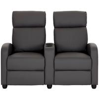 Zofa Za Domači Kino Movie, Relax Funkcija, Siva - siva/črna, Konvencionalno, umetna masa/tekstil (128/100/87cm)