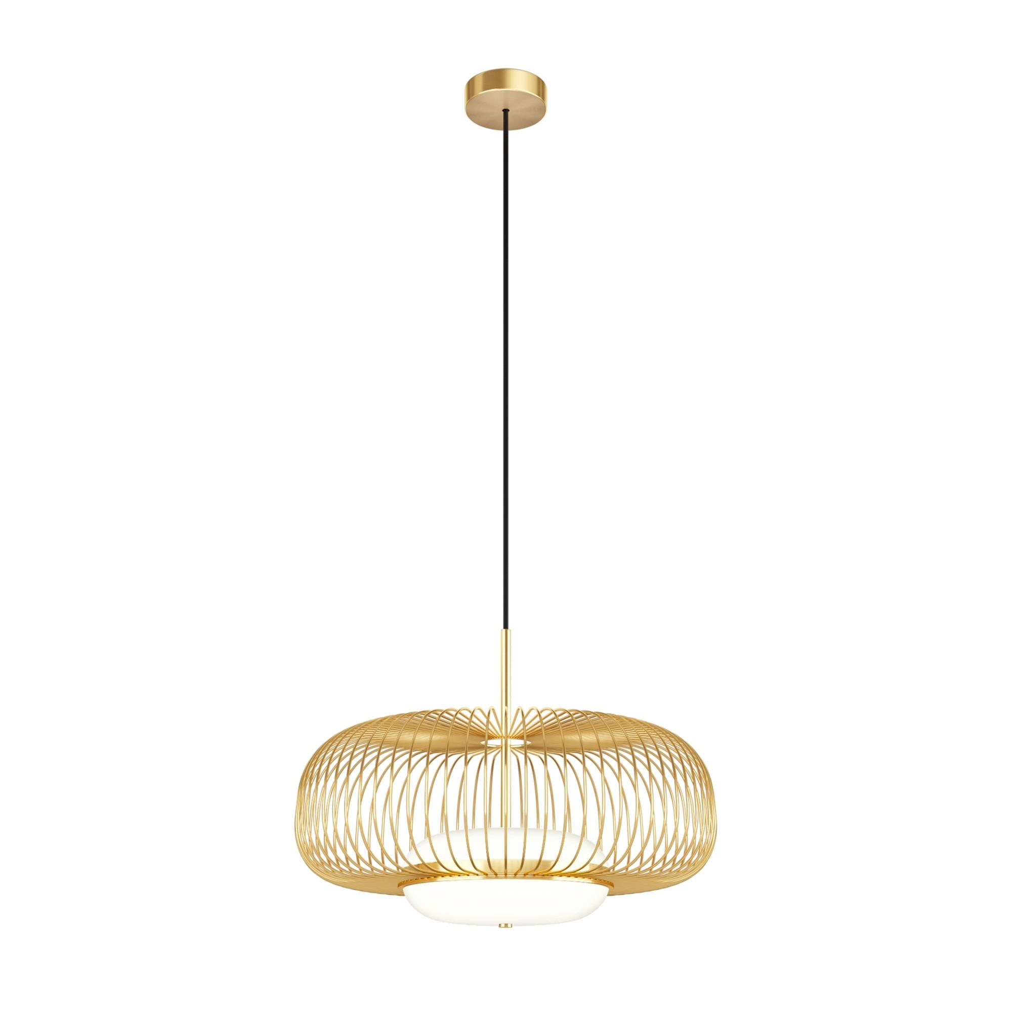 Pendelleuchte Mod376pl-L30g3k - Messingfarben, Design, Metall (50/337cm) - MAYTONI