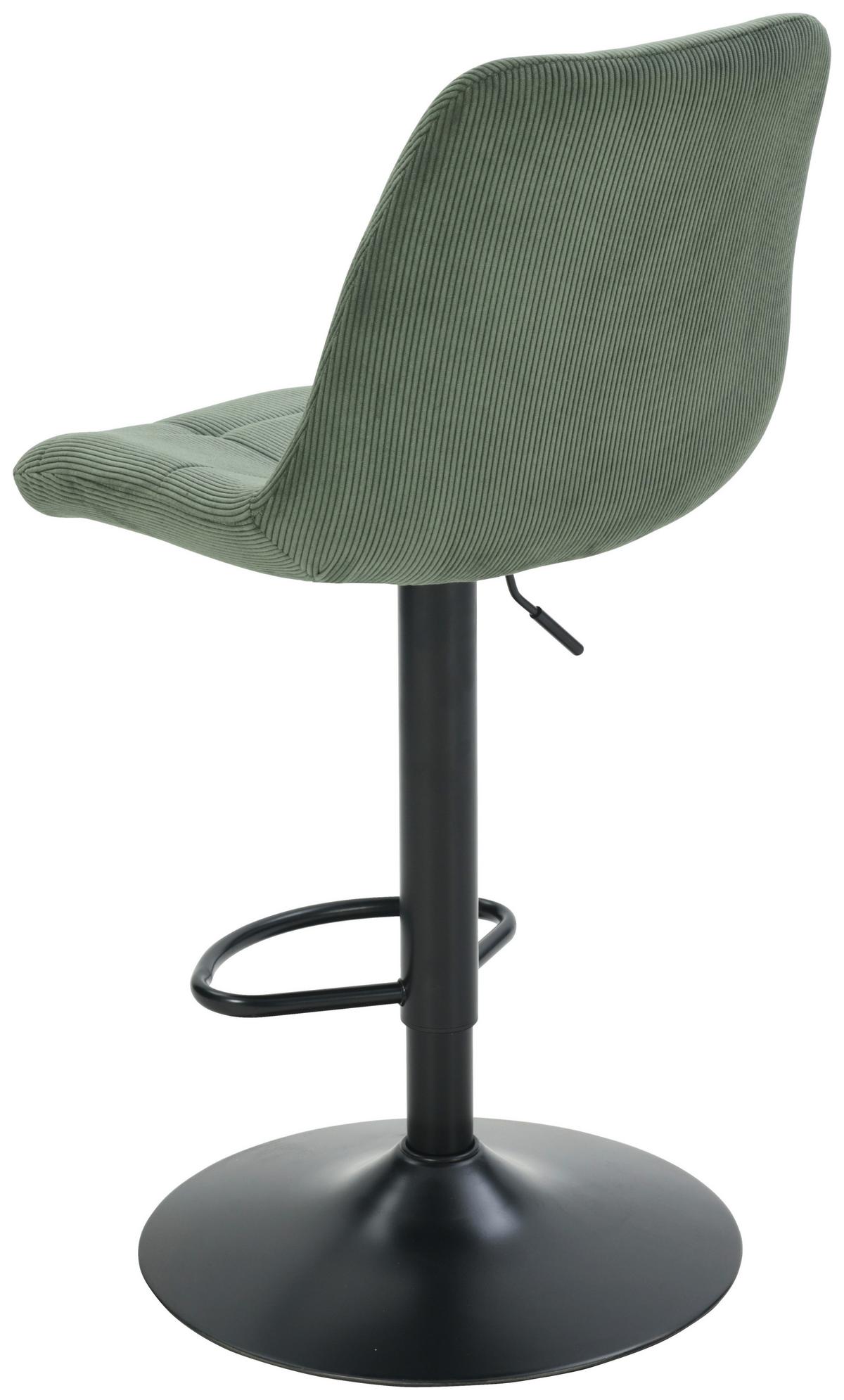 Taburet de bar NINO - verde/negru, Modern, lemn/metal (46/116/96/53cm) - Based
