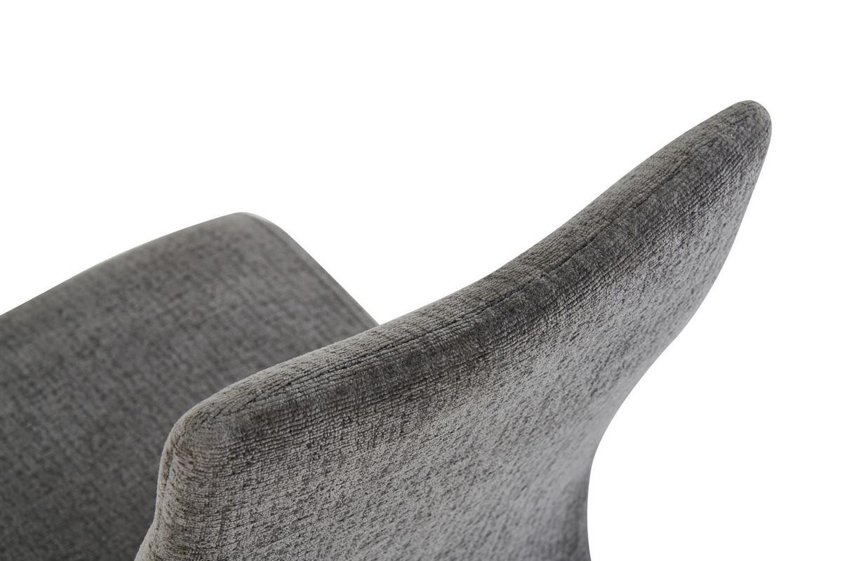 SCHWINGSTUHL-SET LENI - Anthrazit/Schwarz, Modern, Textil/Metall (43/98/59cm) - MID.YOU