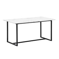 Esstisch Wl6.969 - Weiss/Schwarz, Design, Holzwerkstoff/Metall (180/90/76cm) - MID.YOU