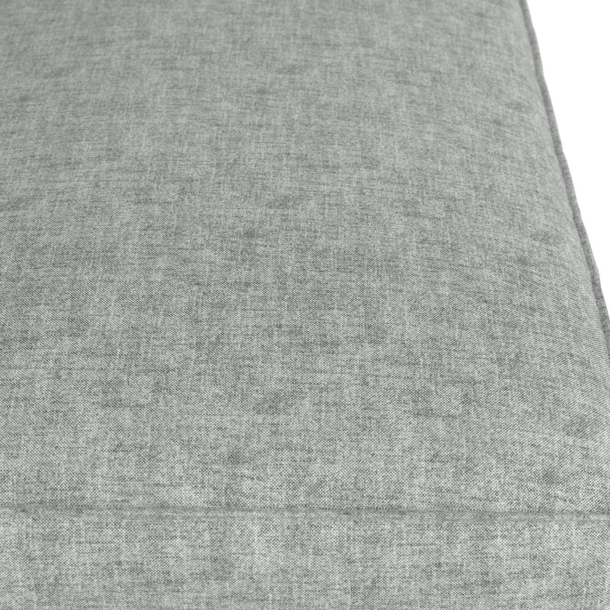 LEŻAK OGRODOWY MARINA - jasnoszary, Modern, metal/tkanina (195/90/42cm) - Bessagi Garden