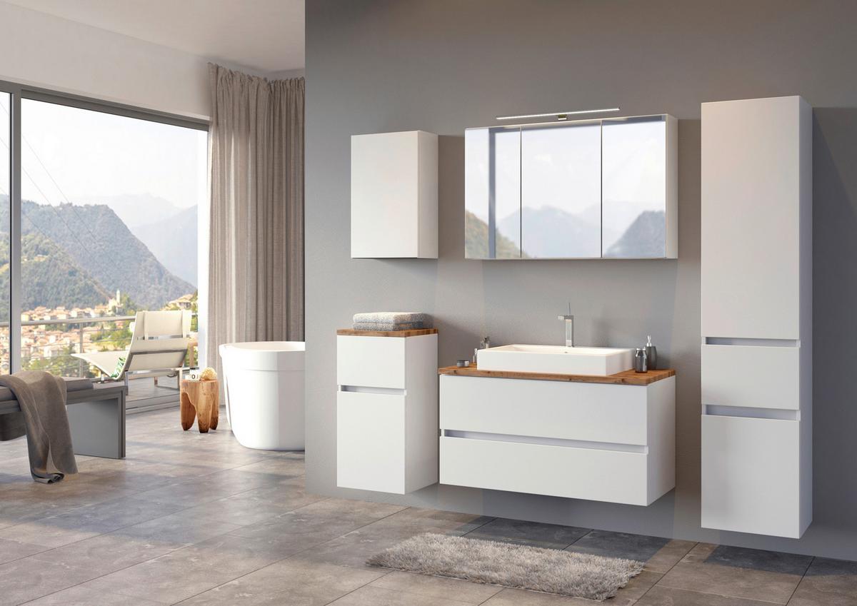 Hängeschrank in Weiss 'Pienza' - Weiß, Basics, Holzwerkstoff (40/64/20cm) - Held