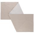 Tischläufer Ameline Taupe 45x150cm - Taupe, ROMANTIK / LANDHAUS, Textil (45/150cm) - ZANDIARA