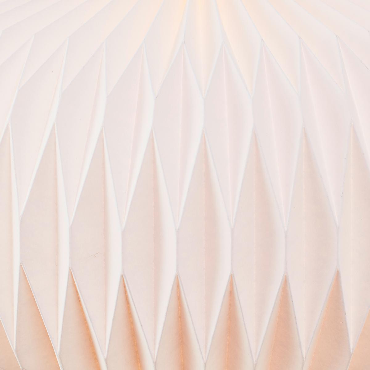 Hängeleuchte June Weiß max. 40 Watt - Weiß, Natur, Papier/Metall (44/27cm) - Brilliant