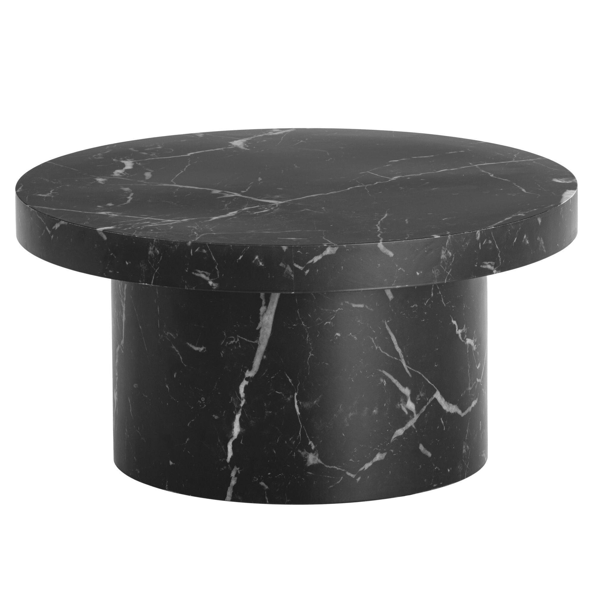 TABLE BASSE WL6.928 - noir, Design, matériau de bois (60/30cm) - Livetastic