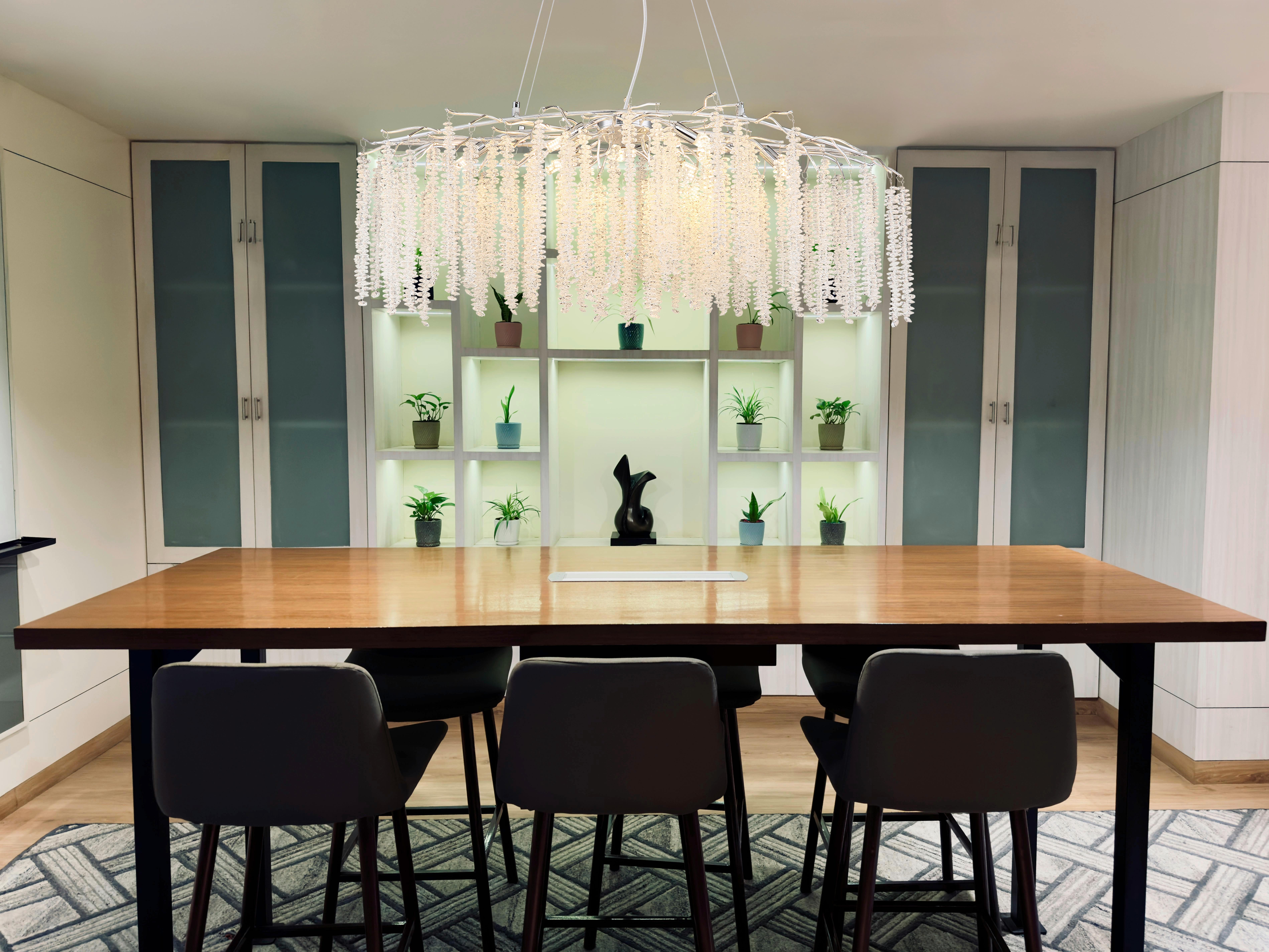 Svjetiljka Viseća Laverne - prozirno/boje kroma, Konvencionalno, metal/plastika (100/40/120cm) - Globo