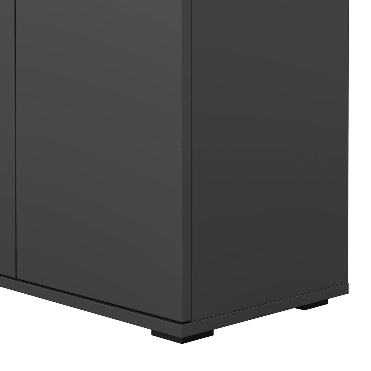 Mehrzweckschrank Bobby I Anthrazit - Anthrazit, KONVENTIONELL, Holz (70/179/34cm) - Mömax