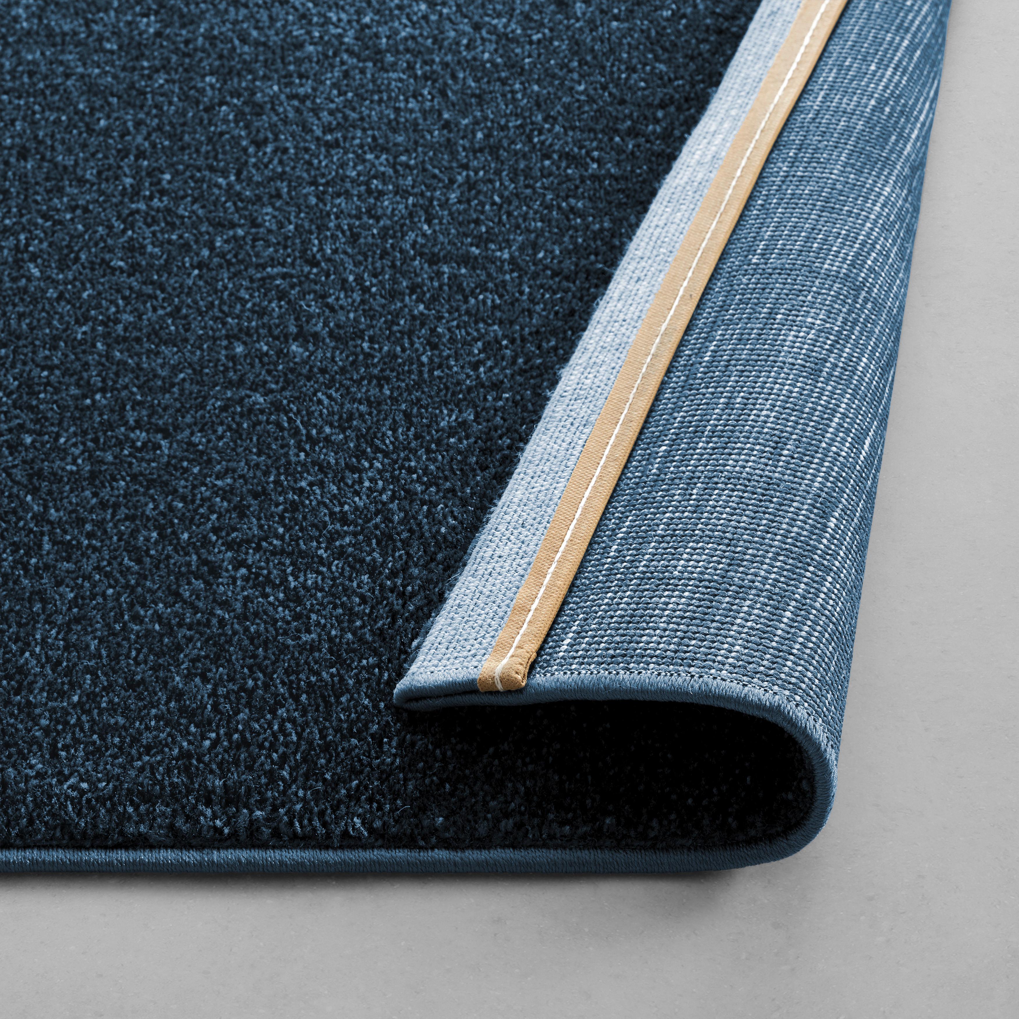 VÄVD MATTA JAN 1 - mörkblå, Klassisk, textil (80/150cm) - Mömax