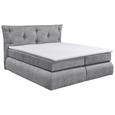 Boxspringbett in Grau ca. 180x200 cm inkl. Topper - Grau, KONVENTIONELL, Holzwerkstoff/Kunststoff (180/200cm) - Livetastic Boxspringbett in Grau ca. 180x200 cm inkl. Topper - Grau, KONVENTIONELL, Holzwerkstoff/Kunststoff (180/200cm) - Livetastic