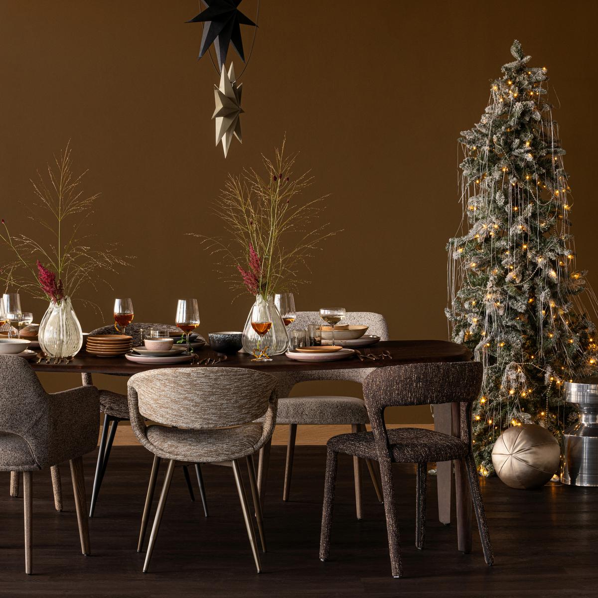 Armlehnstuhl-Set Murat Braun/Taupe B: 61cm - Taupe/Braun, MODERN, Holz/Textil (61/86/60cm) - Livetastic