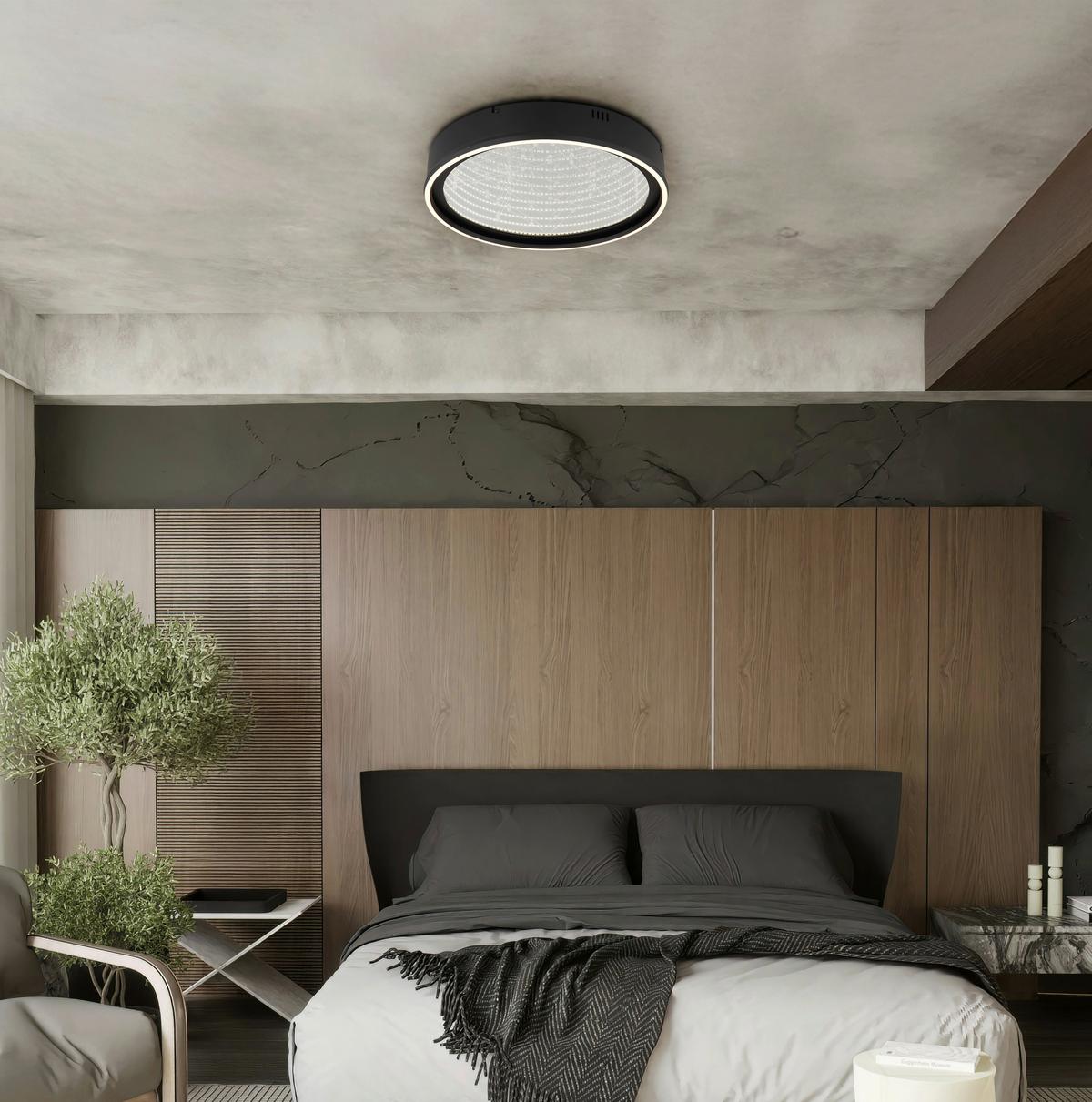 Led Stropna Svjetiljka Mirrora - bijela/prozirno, Design, staklo/metal (51,5/8,5cm) - Globo