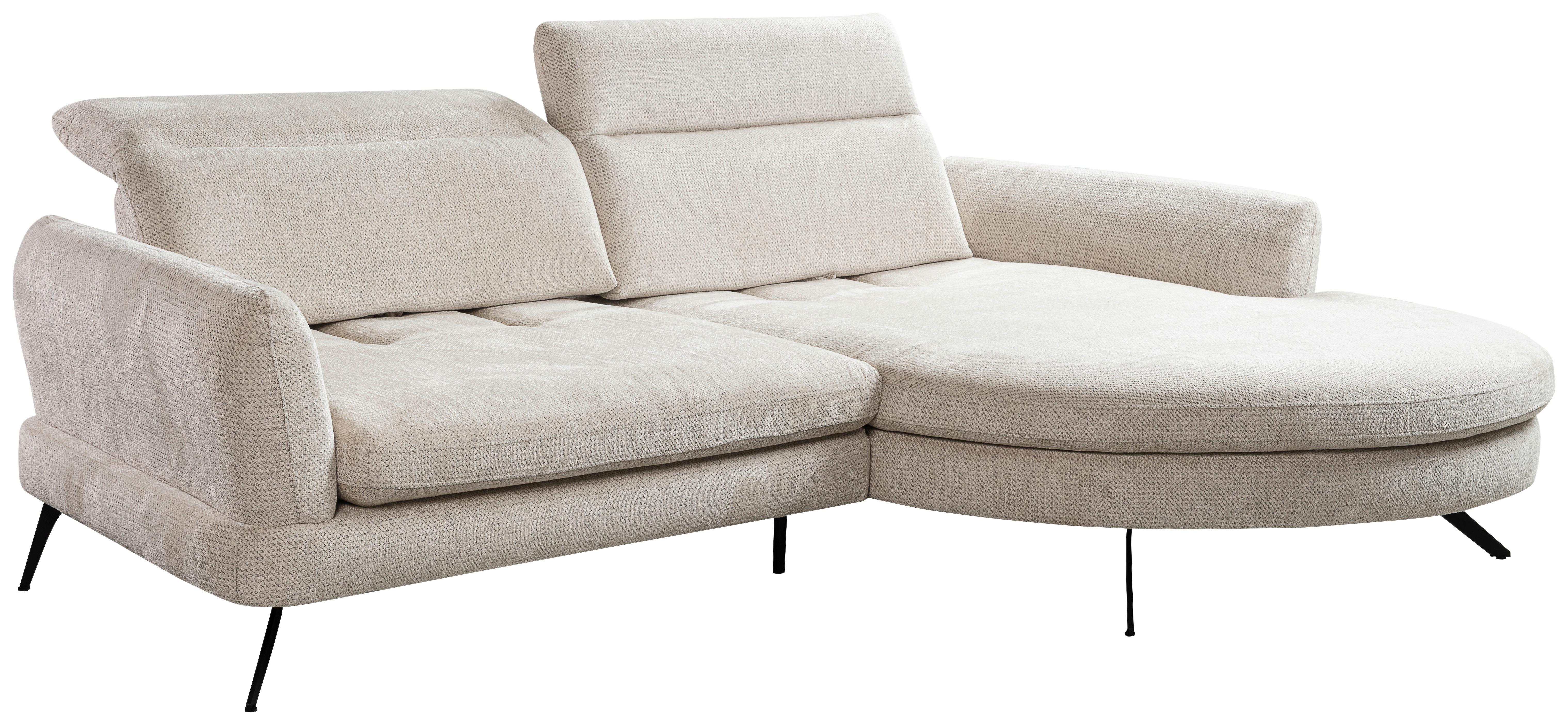 Kutna Garnitura Jasper - svijetlo siva/crna, Moderno, drvni materijal/tekstil (277/85-104/177-198cm) - Premium Living