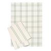 KÖKSHANDDUK SET ALICE - vit/salviagrön, Klassisk, textil (50/70cm) - Mömax