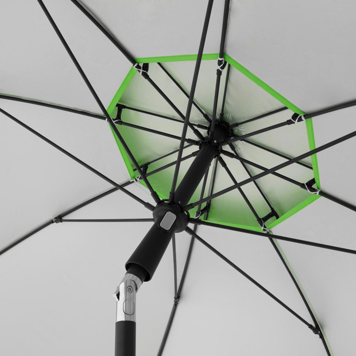 Sonnenschirm GS Windprofi Neo 200 Hellgrün ca. 200x238cm - Anthrazit/Hellgrün, KONVENTIONELL, Textil/Metall (200/238cm) - Doppler