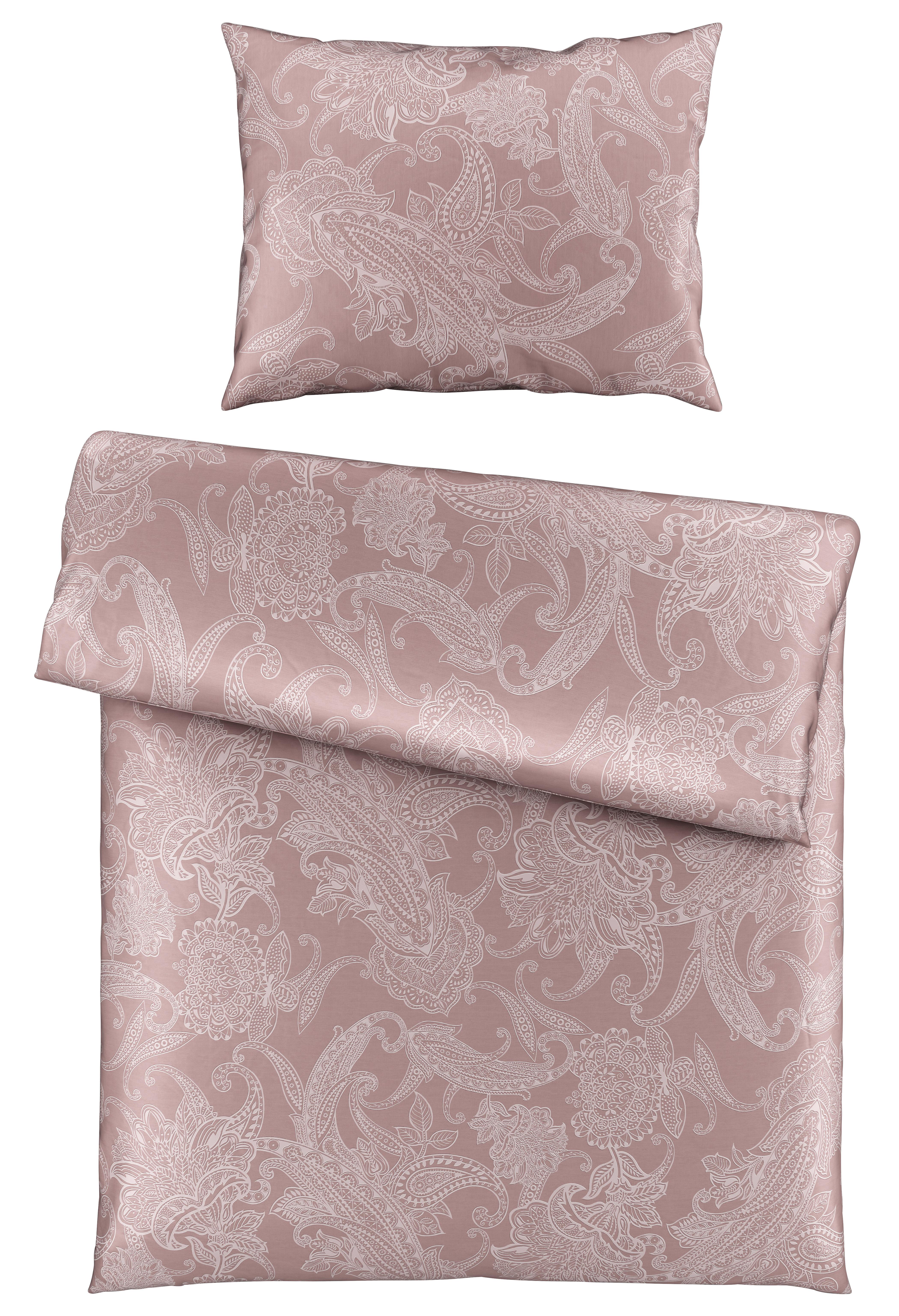 Bettwäsche Amal XL Mauve ca. 140x220cm - Mauve, ROMANTIK / LANDHAUS, Textil (140/220cm) - Modern Living