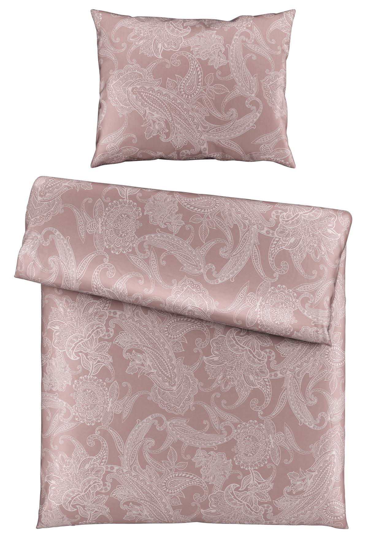 Bettwäsche Amal XL Mauve ca. 140x220cm - Mauve, ROMANTIK / LANDHAUS, Textil (140/220cm) - Modern Living