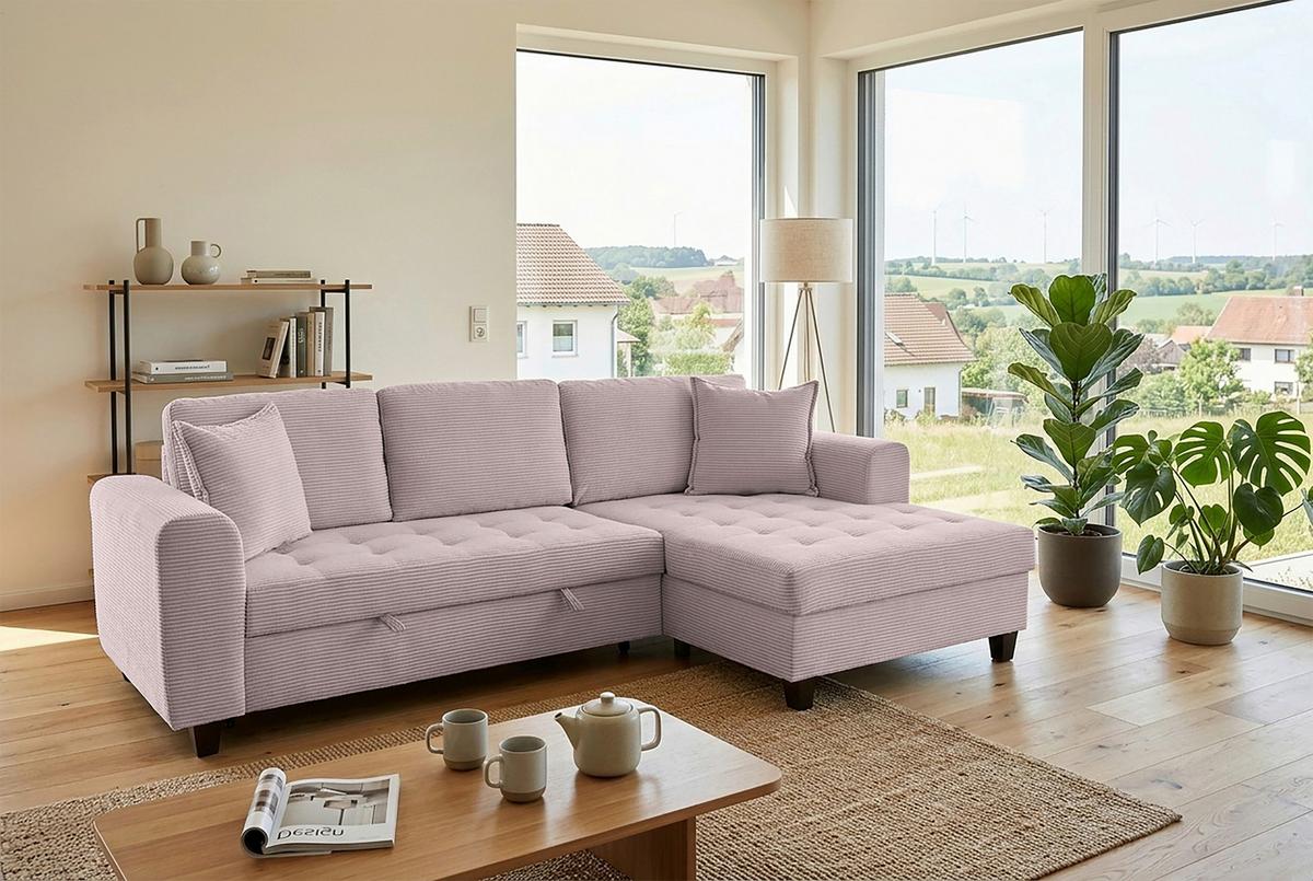 Coltar MORITZ - roz, Trend, textil (265/155cm) - Modern Living
